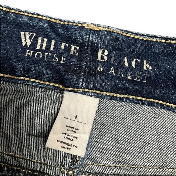 White House Black Market Women's Jeans Crop Straight Leg Size 4 - Picture 6 of 9